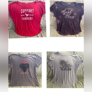Women’s shirts size XXL